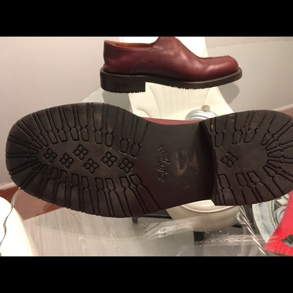 Joseph Abboud Split Seam Brown Leath Slip On Sz 9 - Picture 5 of 8